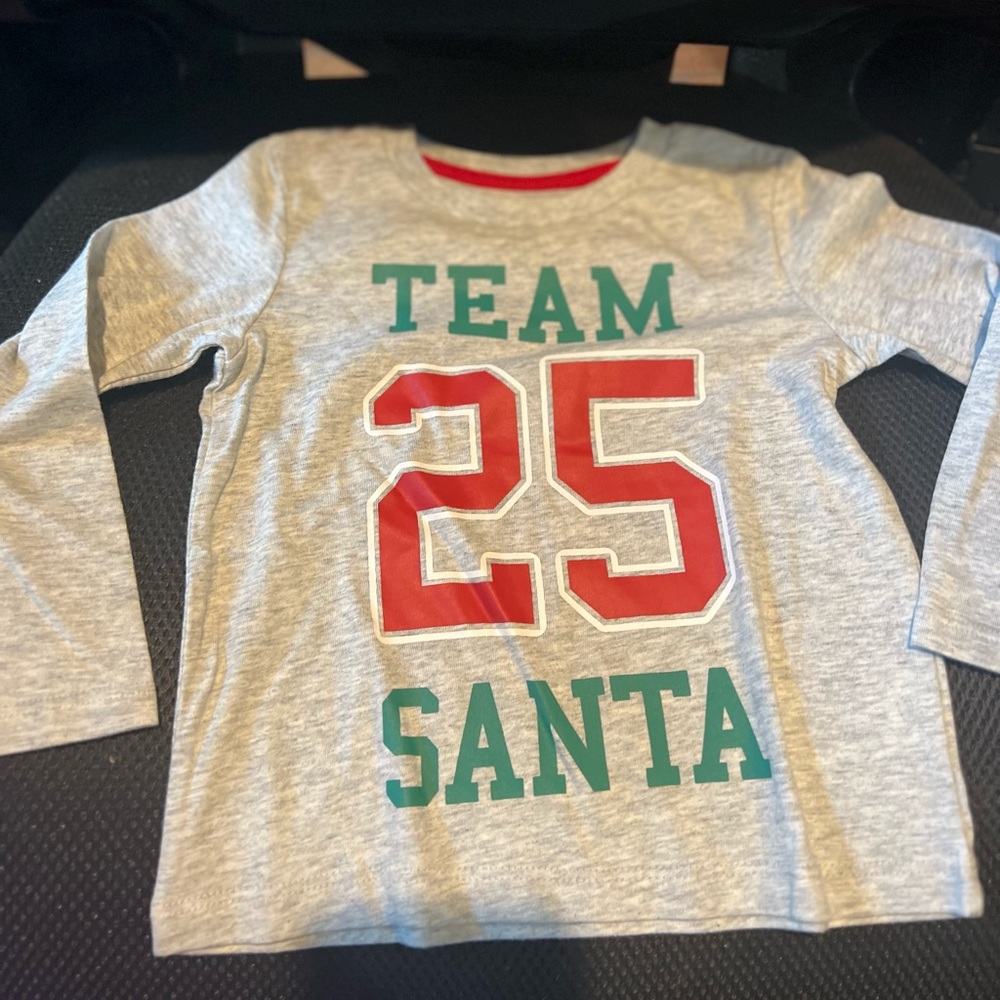 Kids “Team Santa 25” long sleeve T-shirt